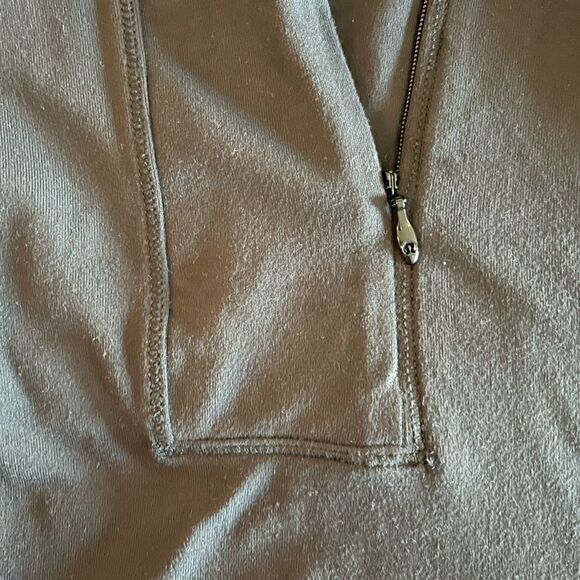 Lululemon Athletica Think Fast Black Half Zip Pullover | SZ 6 - Picture 6 of 16